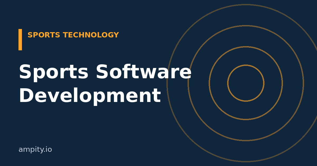 Sports software development topic cover for teams, leagues and clubs
